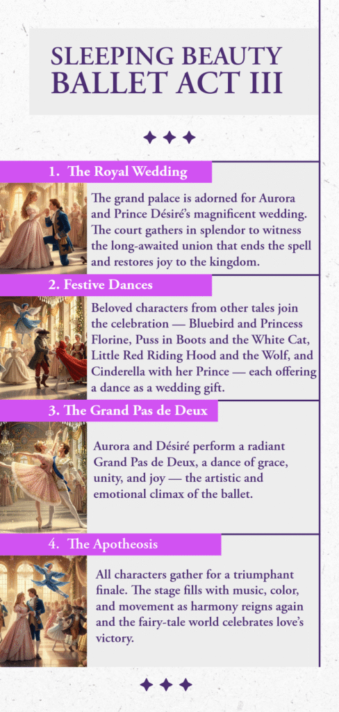 sleeping beauty ballet act III infographic