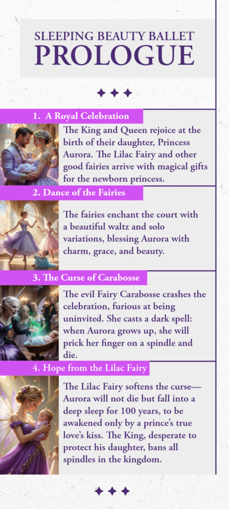 sleeping beauty ballet prologue infographic