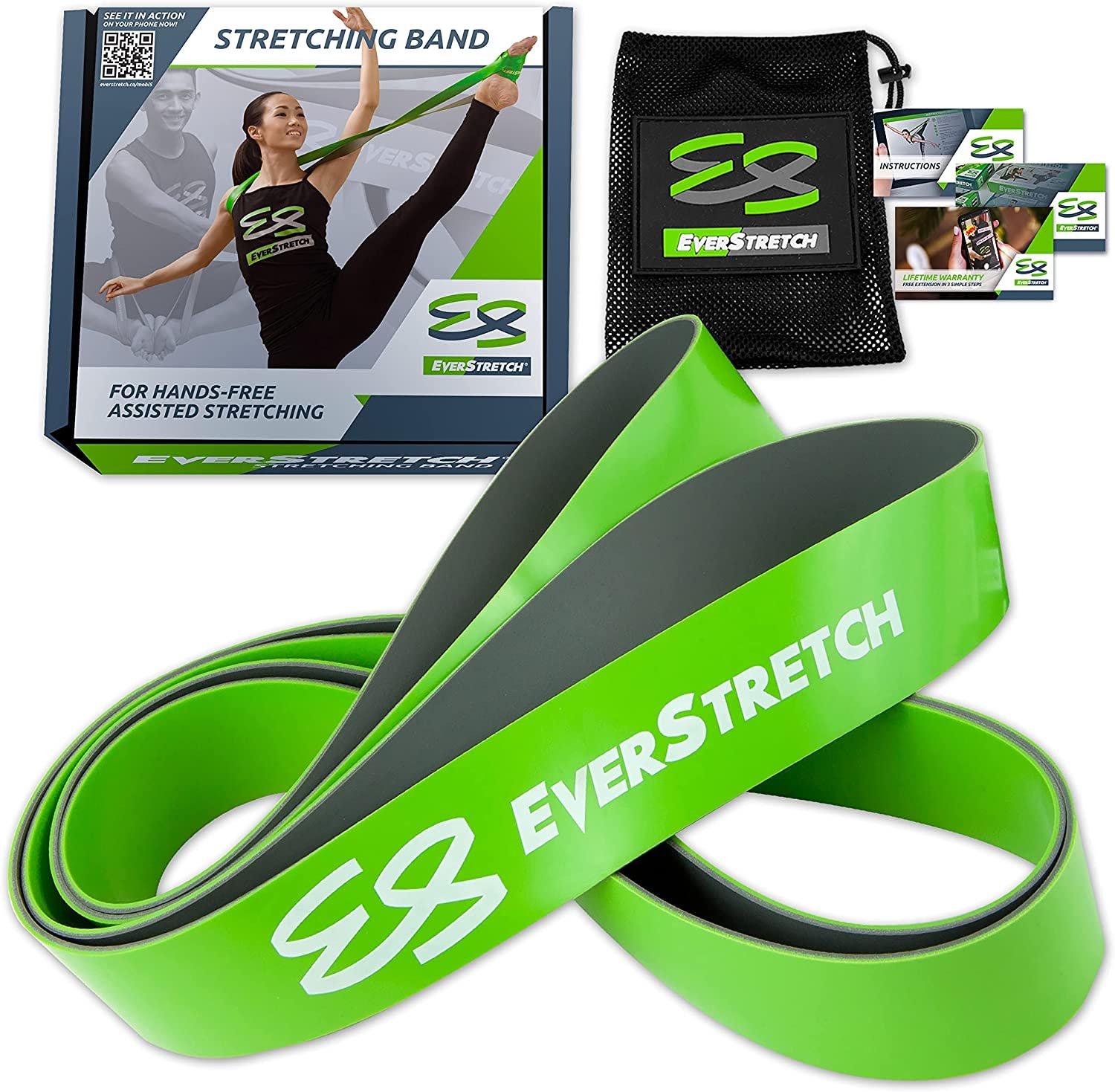 EverStretch Ballet Stretch Band Hands Free