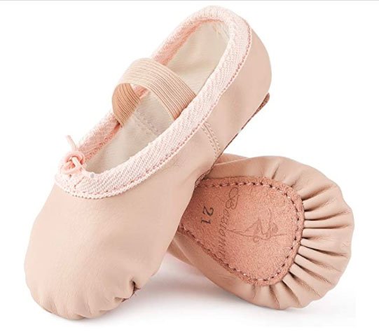 Bezioner Ballet Shoes Leather Ballet Flats Full Sole