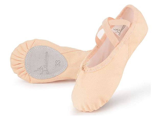 Soudittur Ballet Shoes Girls Dance Slippers Canvas