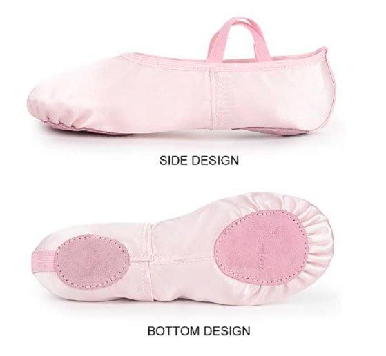 best ballet shoes for girls - Soudittur Girls Satin Ballet Slippers - little dancers - toddlers buying guide