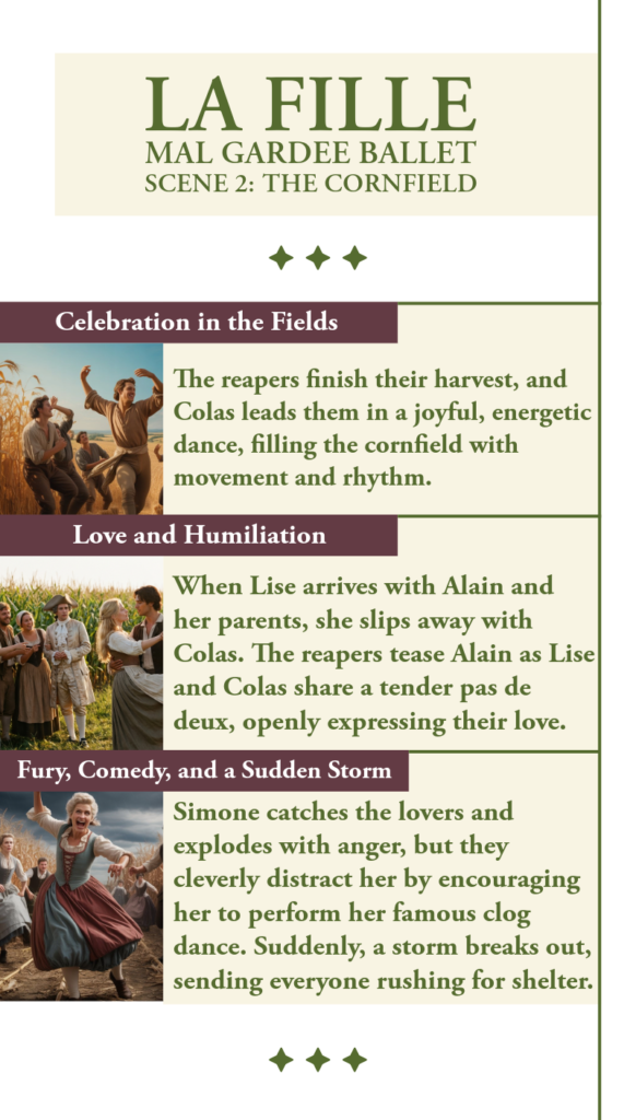 la fille mal gardee, la fille mal gardee act I infographic